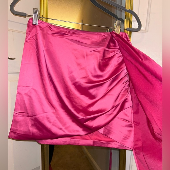 Pink Silk Skirt - Picture 3 of 4
